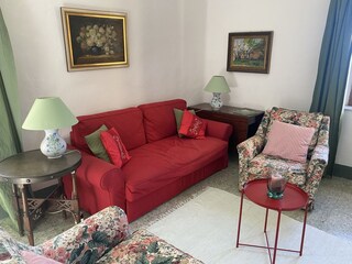 Sitting room with sofabed