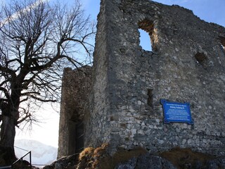 Burgruine Falkenstein - Wanderung ab Wohnung 1h 15 Min