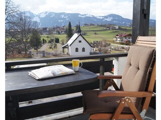 Balkon mit Blick auf Weiherkopf