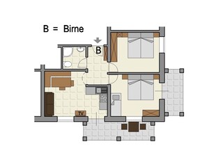 Appartamento per vacanze Lana Pianta del piano 22