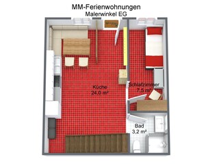 Vakantiehuis Mittenwald Grondplan 37