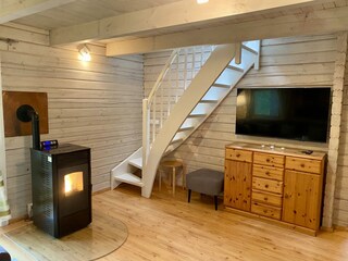 Treppe ins Obergeschoss