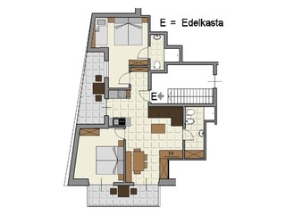 Appartamento per vacanze Lana Pianta del piano 21