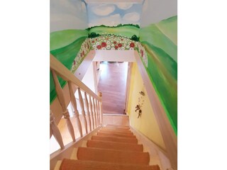 Treppe in die oberen Schlafzimmer
