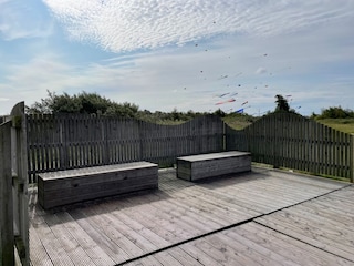 Bänke am Strand