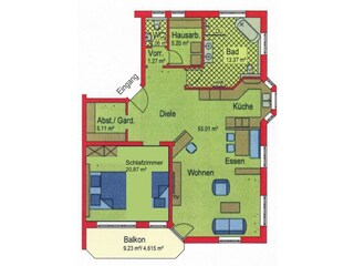 Grundriss Alpenwiese