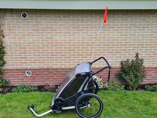 The new bicycle trailer (Thule) for two children