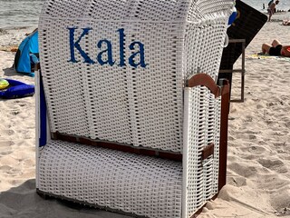 eigener Strandkorb am Strand