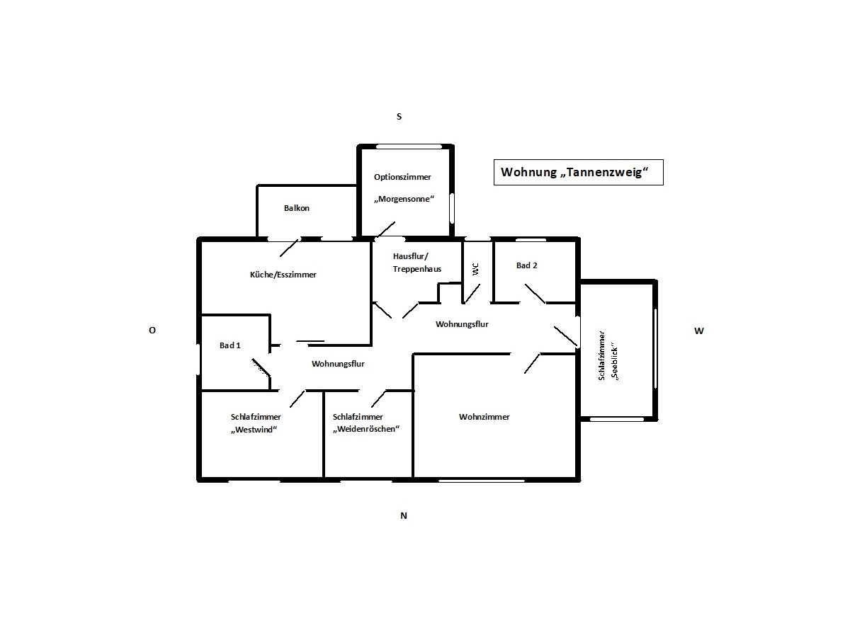 Holiday apartment Hahnenklee Floor Plan 1