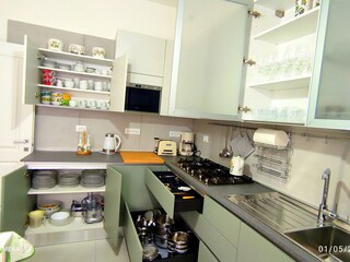 well equipped kitchen