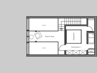 Upper floor with gallery