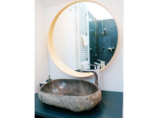 Luxury equipment – rare river pebble sink