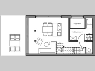 Ground-floor chalet "Berg" (left house) with terrace