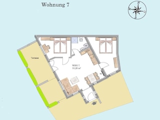 Grundriss Ferienwohnung Stövchen