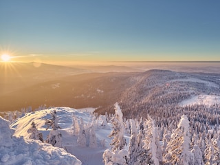Winteridylle auf dem höchsten Gipfel des Bayer. Waldes