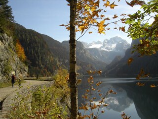 Gosau lake and Dachstein glacier