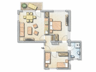 Fewo Langeoog Grundriss 2025