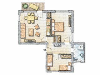 Fewo Langeoog Grundriss 2025