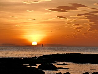 Sunset on the beach