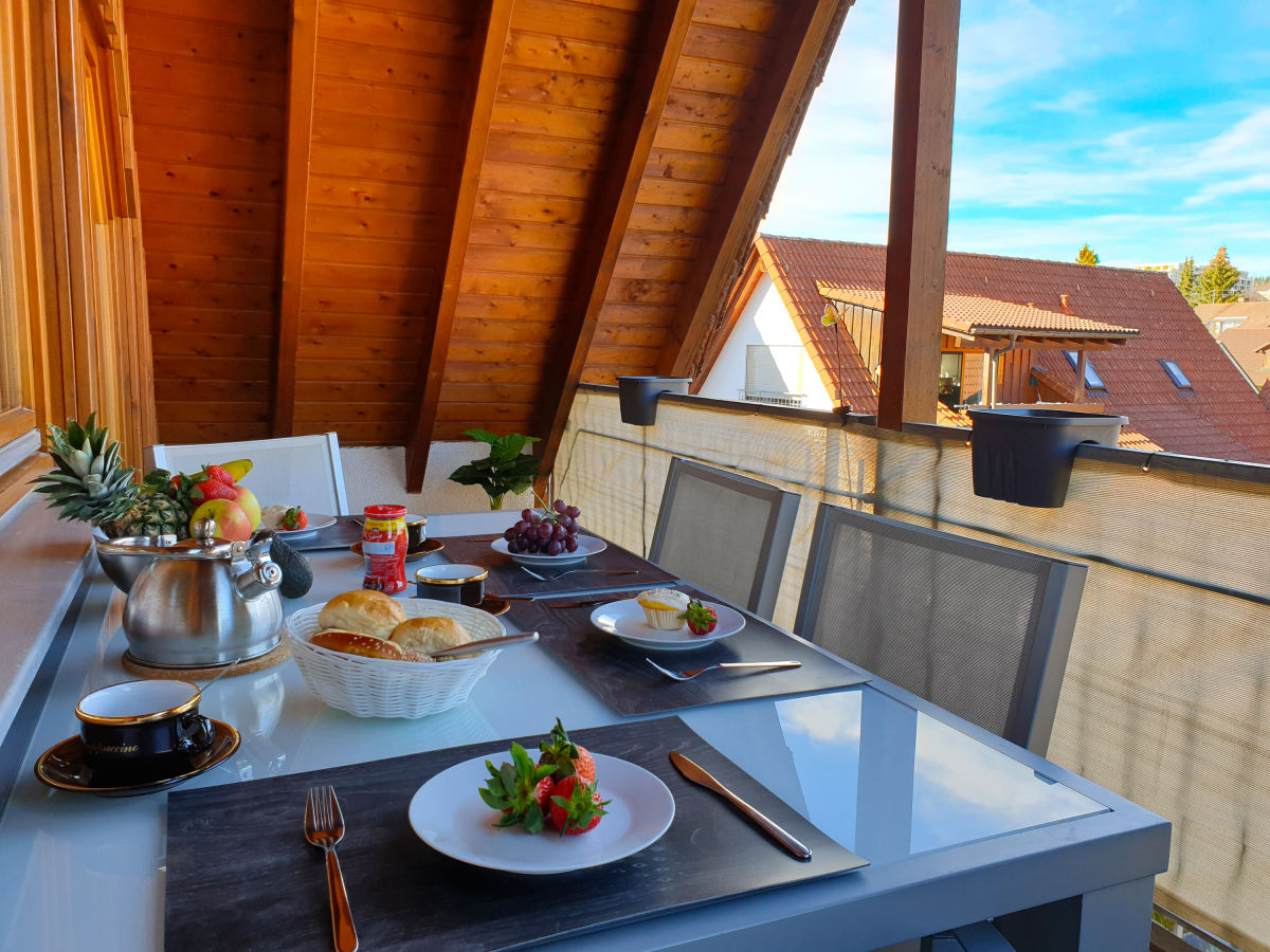 Aussicht vom Balkon