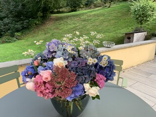 Ein Blumengruß auf der Südterrasse