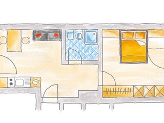 Appartamento per vacanze St. Jakob im Ahrntal Pianta del piano 22