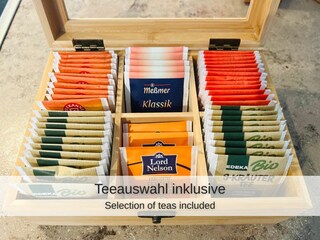 Teeauswahl inklusive