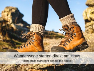 Wanderwege starten direkt am Haus