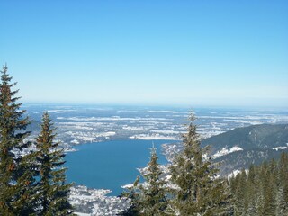 Blick vom Wallberg auf den Tegernsee