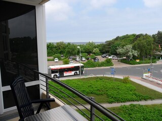 Blick vom Balkon auf den Weltschifffahrtsweg