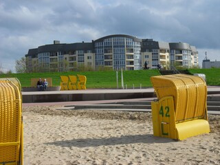 Kurpark-Residenz vom Strand