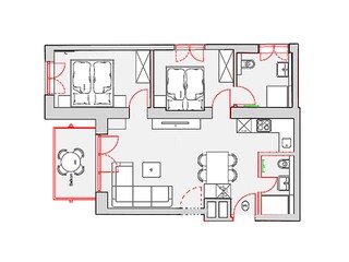 Ferienwohnung Westerland Grundriss 27