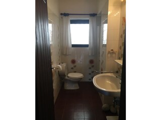 small bathroom with shower