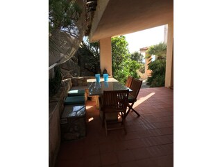 Sitzplatz vor der Küche