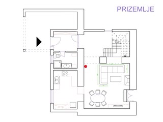 Casa de vacaciones Juršići Plano de planta 37
