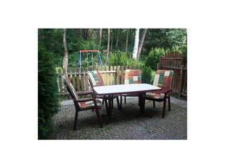 Terrasse mit Blick in den Wald
