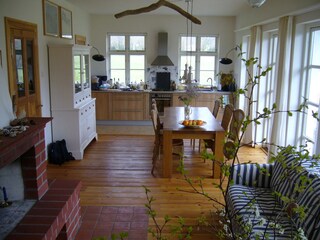 Wohnzimmer mit Küchenzeile