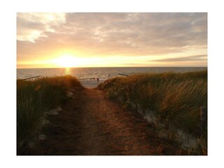 Strandaufgang Sonnenuntergang