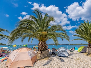 der Strand, kristallklares Meer