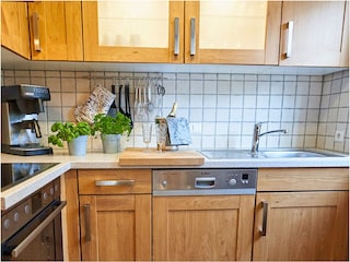 vollausgestattete Küche am Gemeinschaftsraum