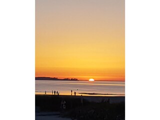 Blick von Terrasse aufs Meer