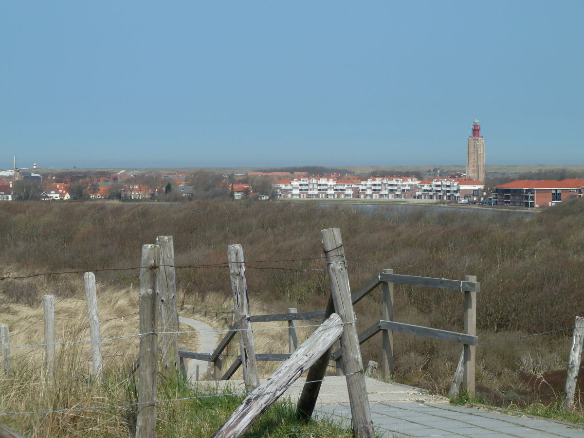 Ausblick von Dünen auf Westkapelle