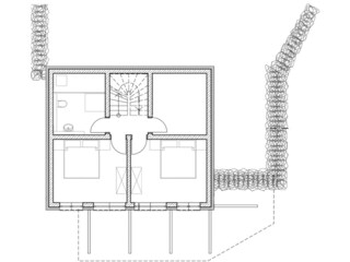 Chalet Falkertsee Grondplan 43