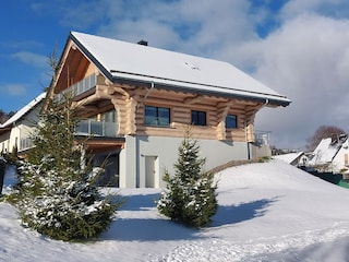Blochäuser Steinbach See Lodges im Winter
