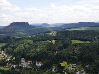 Festung Königstein mit Lilienstein