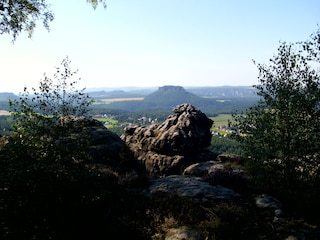 Blick von Gohrisch zum Lilienstein