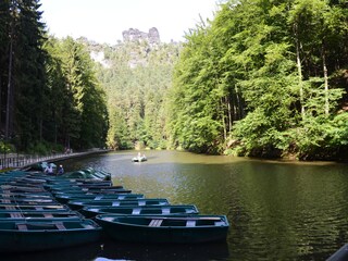 Kurort Rathen mit Amselsee