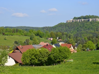 OT Pfaffendorf mit Festung Königstein