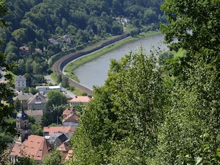 Königstein mit Elbe