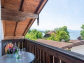 Blick vom Balkon auf den Chiemsee